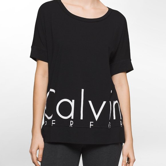 Calvin Klein Tops - Calvin Klein Performance Oversized Logo Boxy Shirt